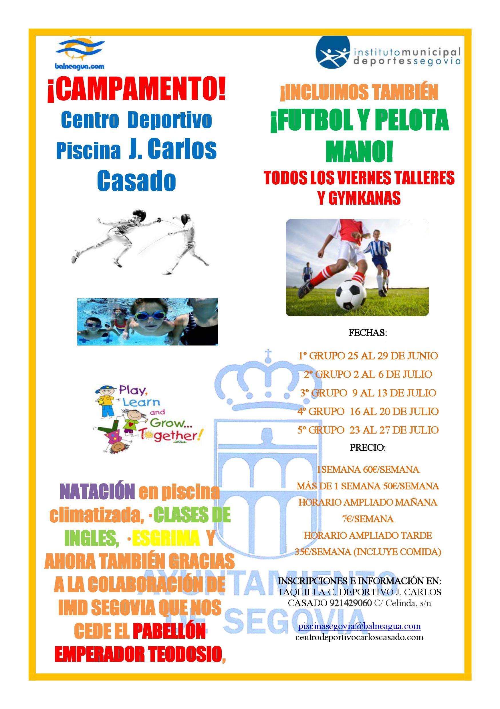 Campamento de verano Piscina Climatizada “José Carlos Casado”