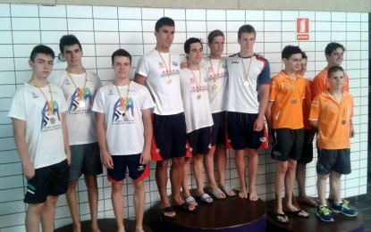 El equipo infantil masculino del Club Natación “Ciudad de Segovia” consigue Plata y Bronce