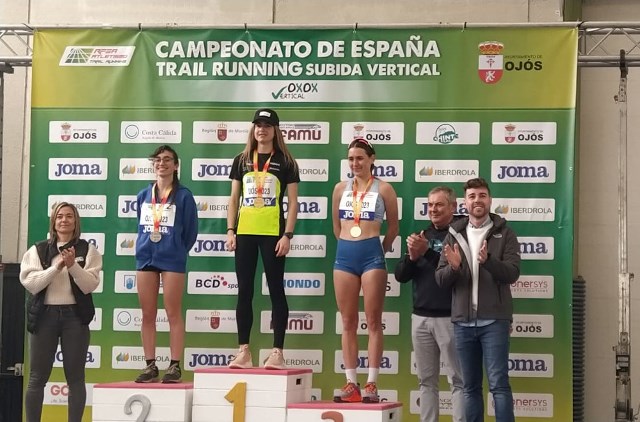 La segoviana, Claudia Corral, Subcampeona de España, en la Subida Kilómetro Vertical, en categoría Sub23.