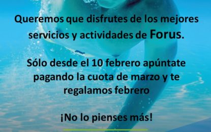 Promoción Febrero Piscina Climatizada “José Carlos Casado”