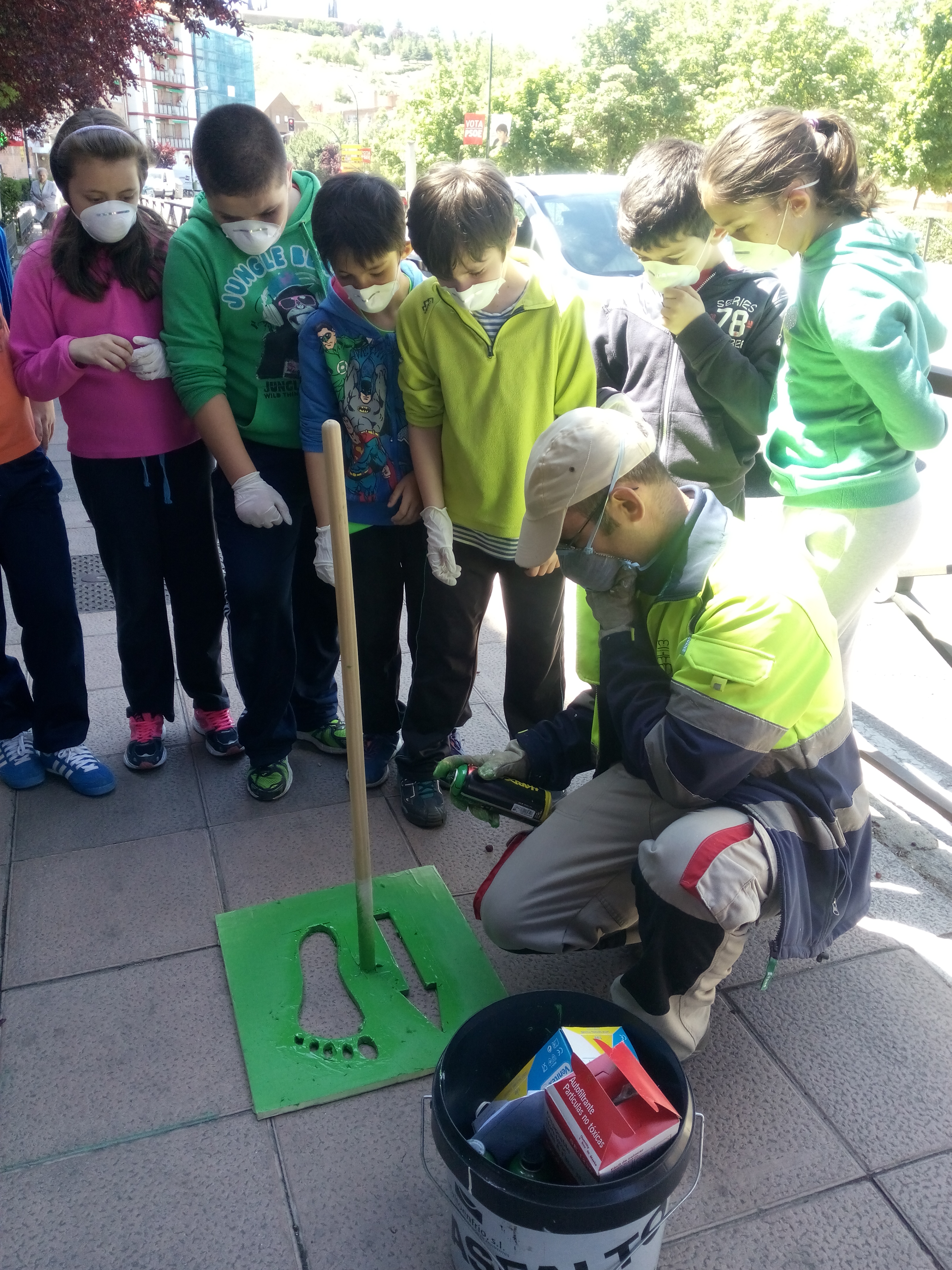 Señalización del Camino Escolar: Alumnos de Primaria del C.E.I.P. Martín Chico