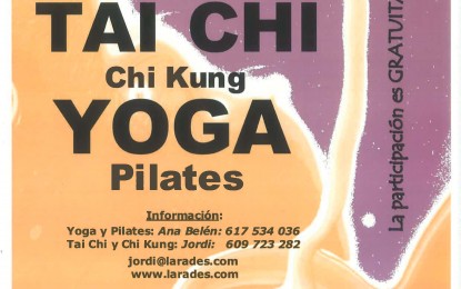 Jornada de puertas abiertas: Tai Chi, Chi Kung, Yoga y Pilates