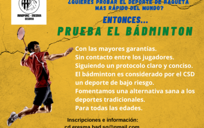 CD Bádminton Innoporc Eresma: Prueba el Bádminton