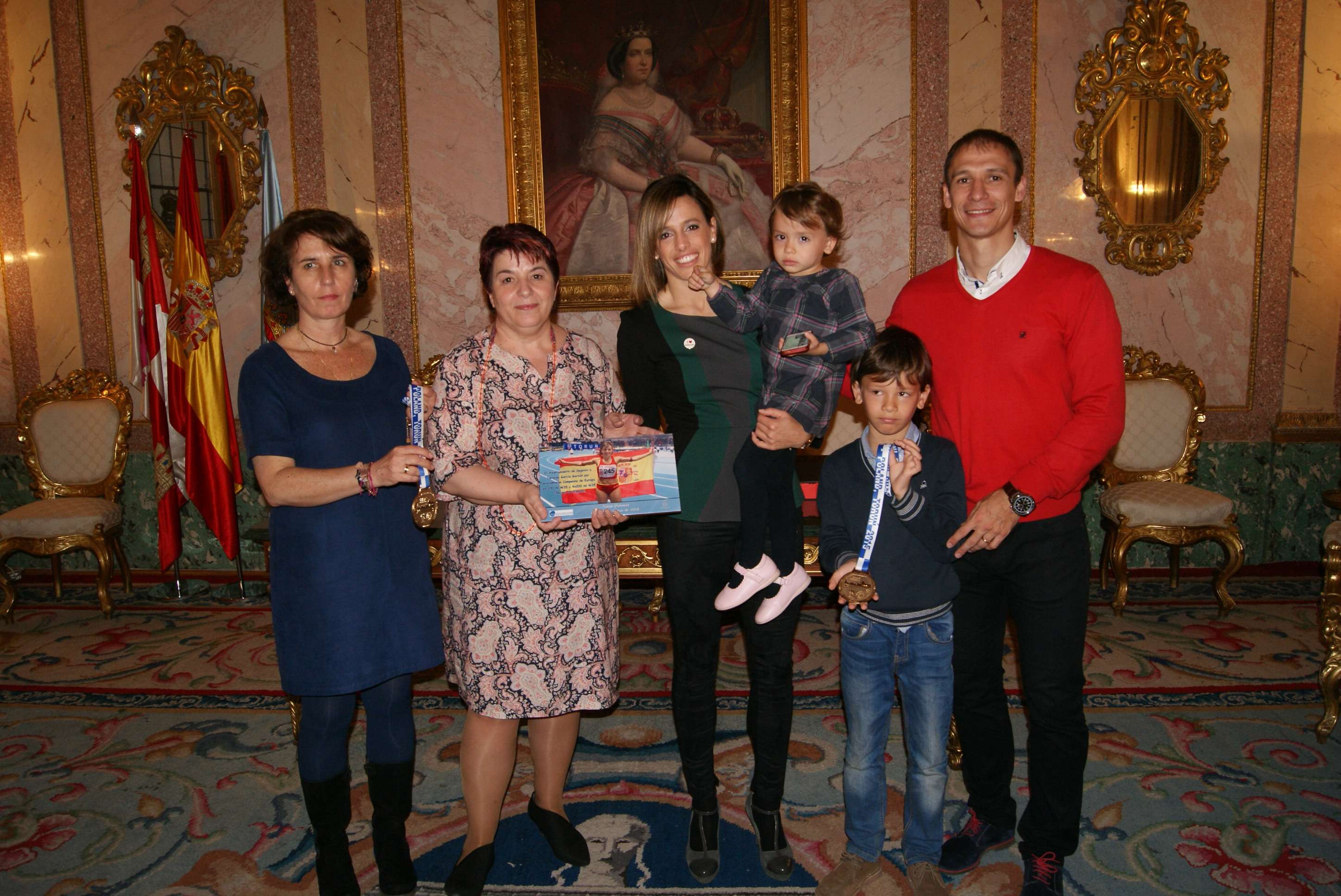 Carolina García, Campeona de Europa, recibida por la Alcaldesa