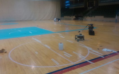El IMD acomete la primera fase de las obras de reparación del parqué del Pabellón Polideportivo “Pedro Delgado”