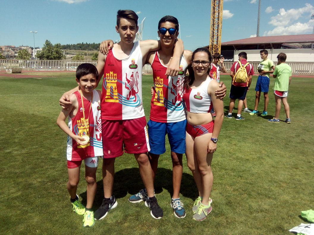 Cuatro atletas del CETA han representado a Castilla y León en el Intercomunidades de Soria de categorias menores