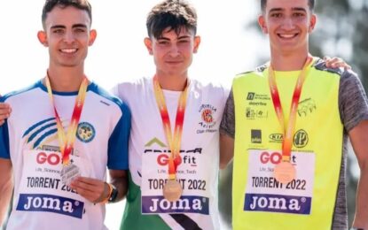 Rodrigo Santa Elena medalla en el Campeonato de España de Atletismo Sub-20