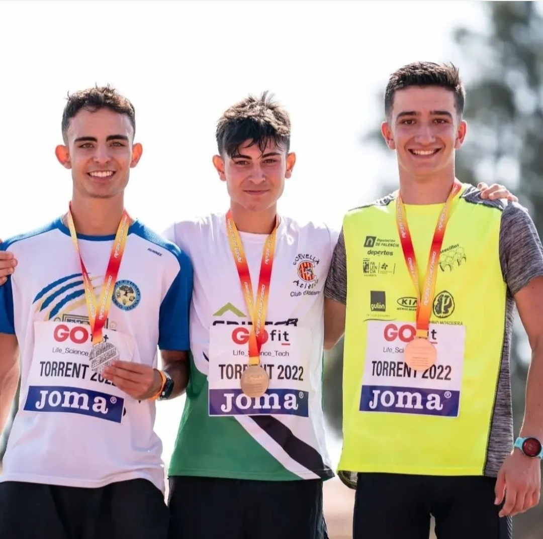 Rodrigo Santa Elena medalla en el Campeonato de España de Atletismo Sub-20