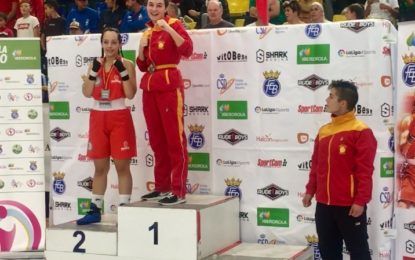La boxeadora segoviana,  María Chiuda,  Campeona de España
