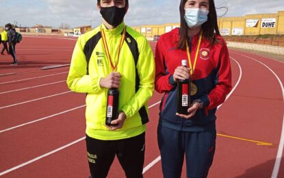 Carla y Rodrigo Santa Elena García se han proclamado campeones de Castilla y León de Marcha Atlética