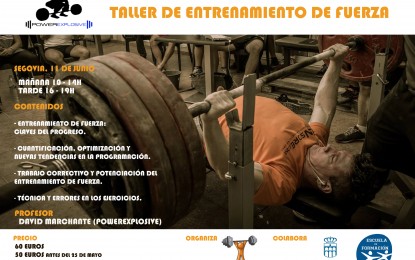 Escuela de Formación IMD: Taller de entrenamiento de Fuerza con Powerexplosive