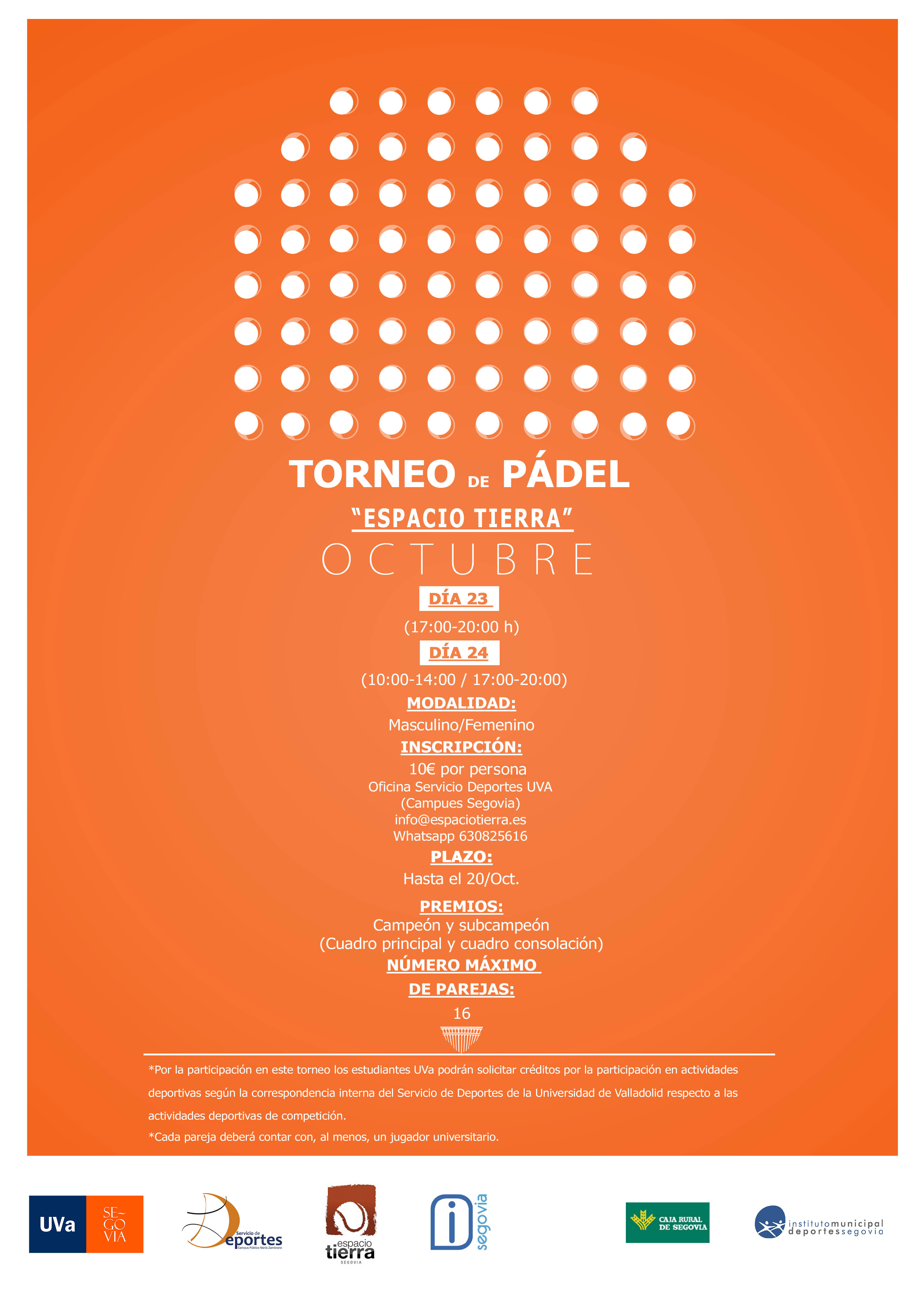 Torneo de Padel de la Universidad de Valladolid
