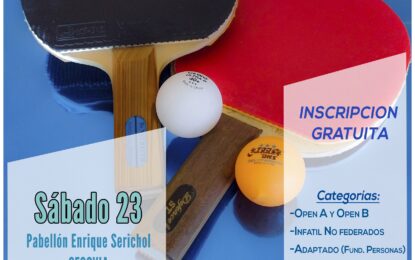 Navidad 2023: Torneo Tenis de Mesa XX Edición Memorial Ildefonso Martín Rodríguez