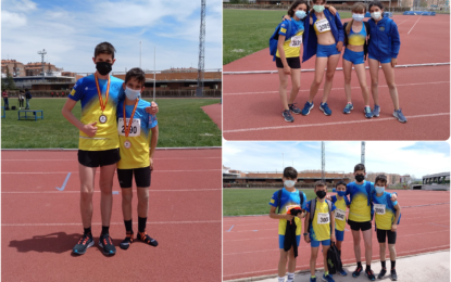 El Sporting Segovia cuarto clasificado en el Autonómico de Clubes de Relevos Sub-14-4x80m. masculino