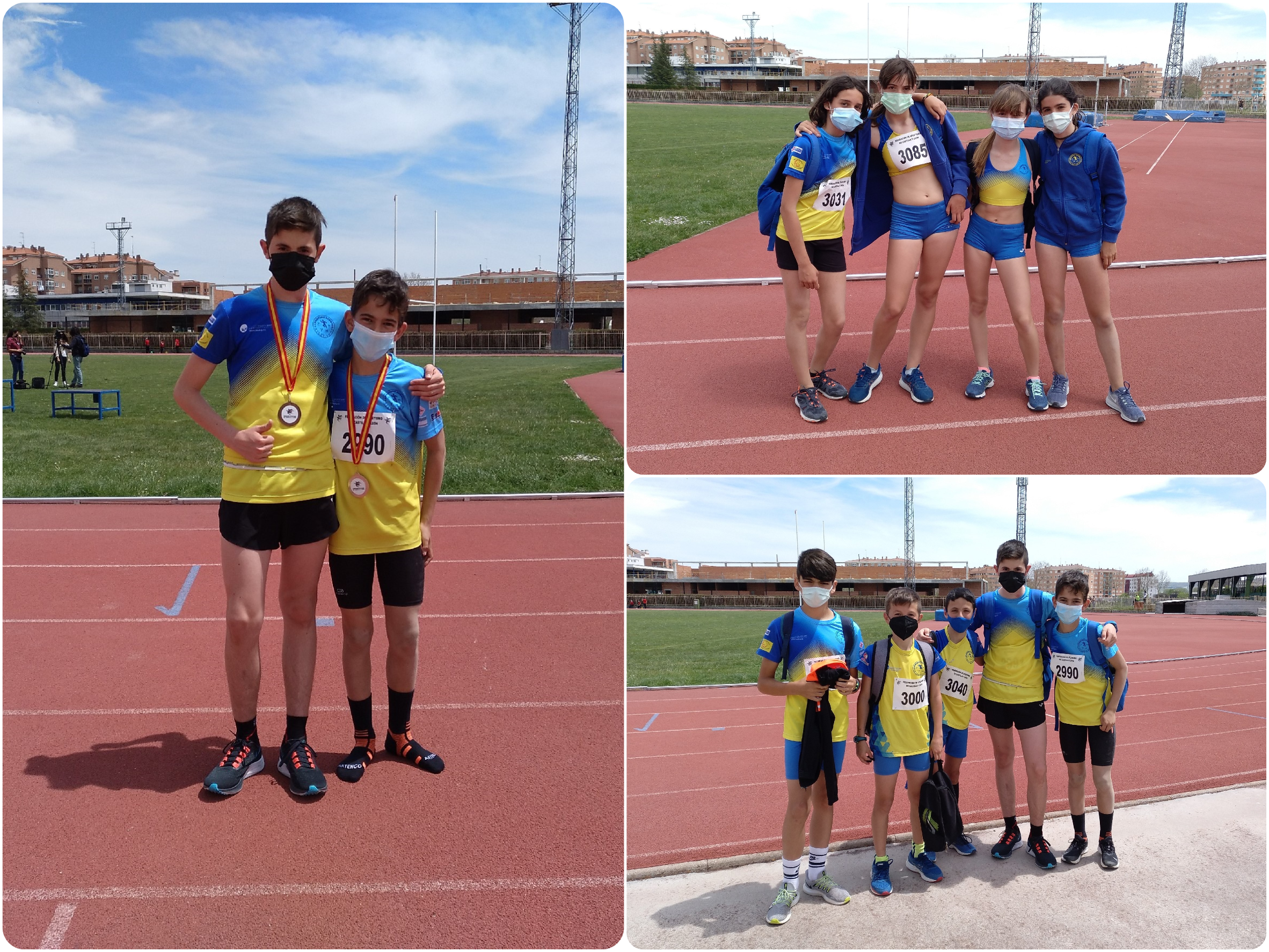 El Sporting Segovia cuarto clasificado en el Autonómico de Clubes de Relevos Sub-14-4x80m. masculino