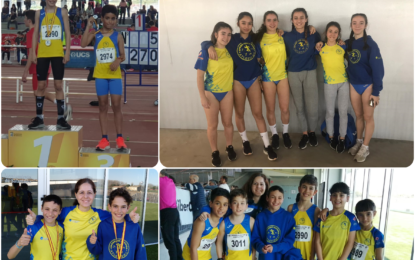 Tres medallas autonómicas de los atletas del Sporting en las pruebas de Anillo Sub-12