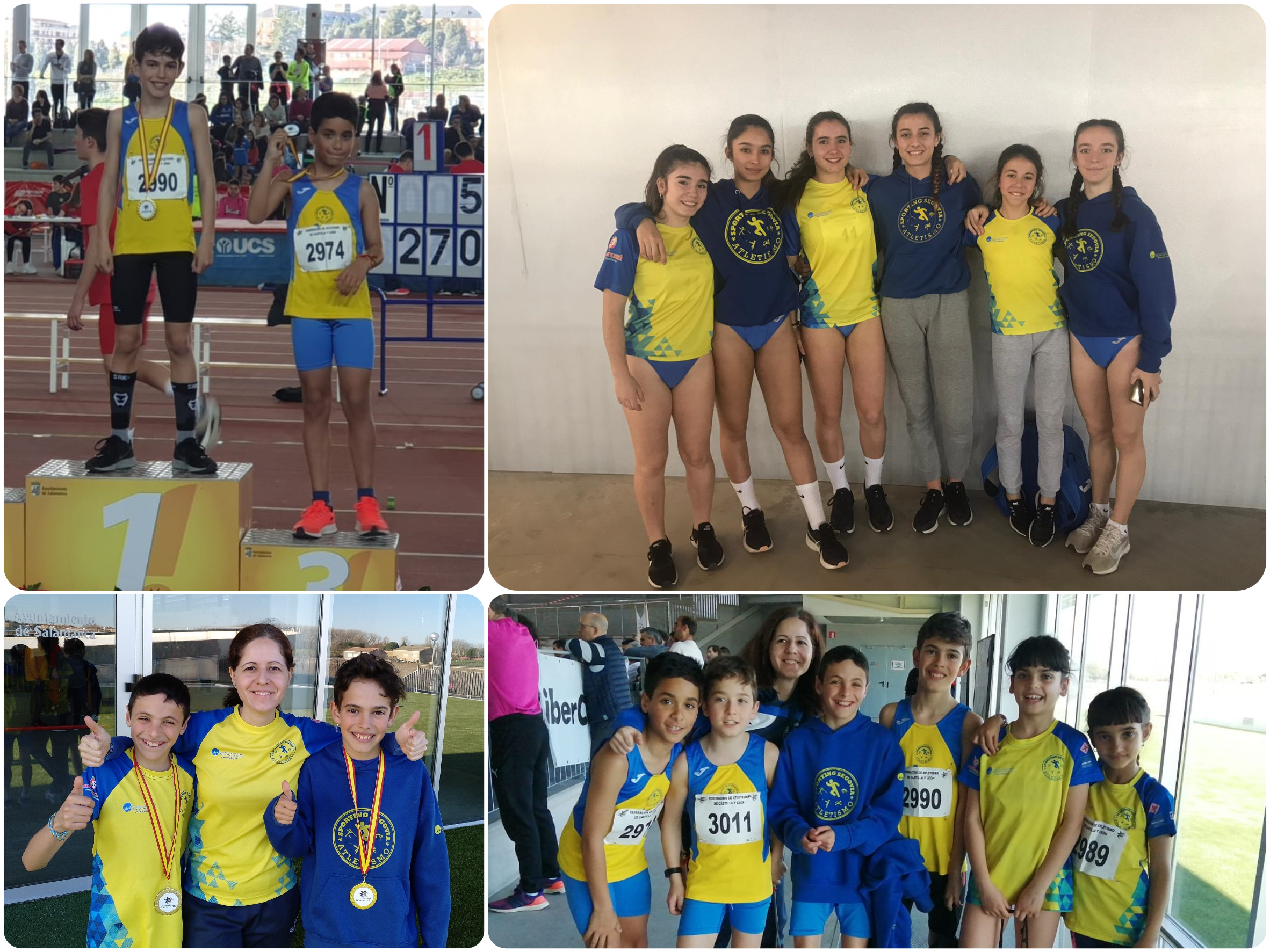 Tres medallas autonómicas de los atletas del Sporting en las pruebas de Anillo Sub-12