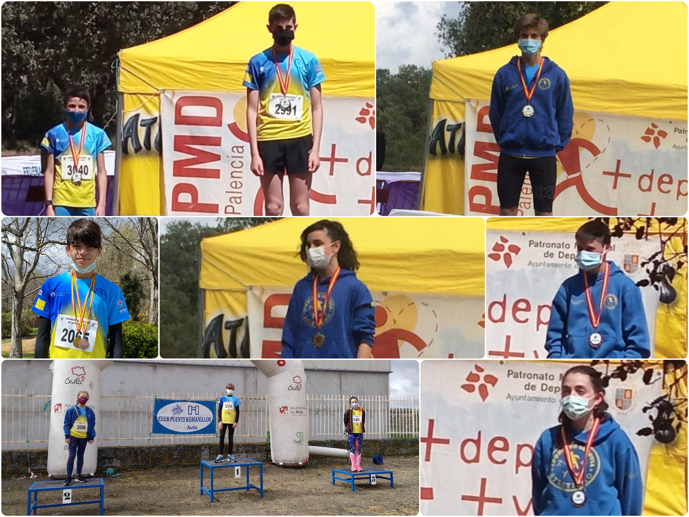 Los atletas del Sporting Segovia arrasaron con seis medallas en el Trail Autonómico