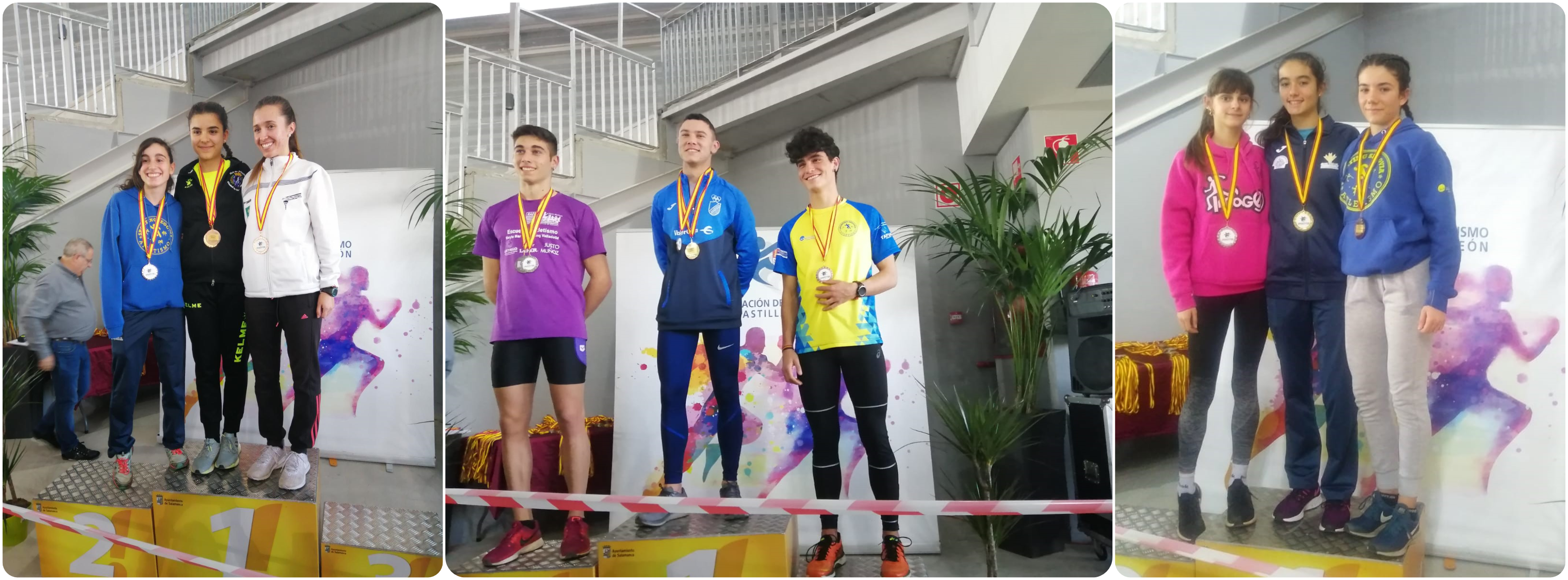Cuatro medallas autonómicas y grandes actuaciones de los atletas del Sporting Segovia en Salamanca