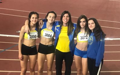 Tres mínimas nacionales y tres medallas autonómicas de las atletas del Sporting Segovia