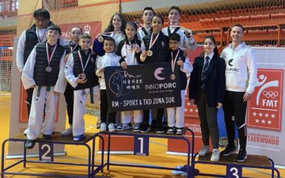 Aluvión de medallas para el C.D. Taekwondo RM-Sport Innoporc en el Campeonato de Promoción Infantil y Adulto de la Comunidad de Madrid
