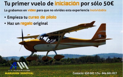 El Aeródromo de Marugán oferta iniciarse en el mundo aeronáutico de una forma accesible