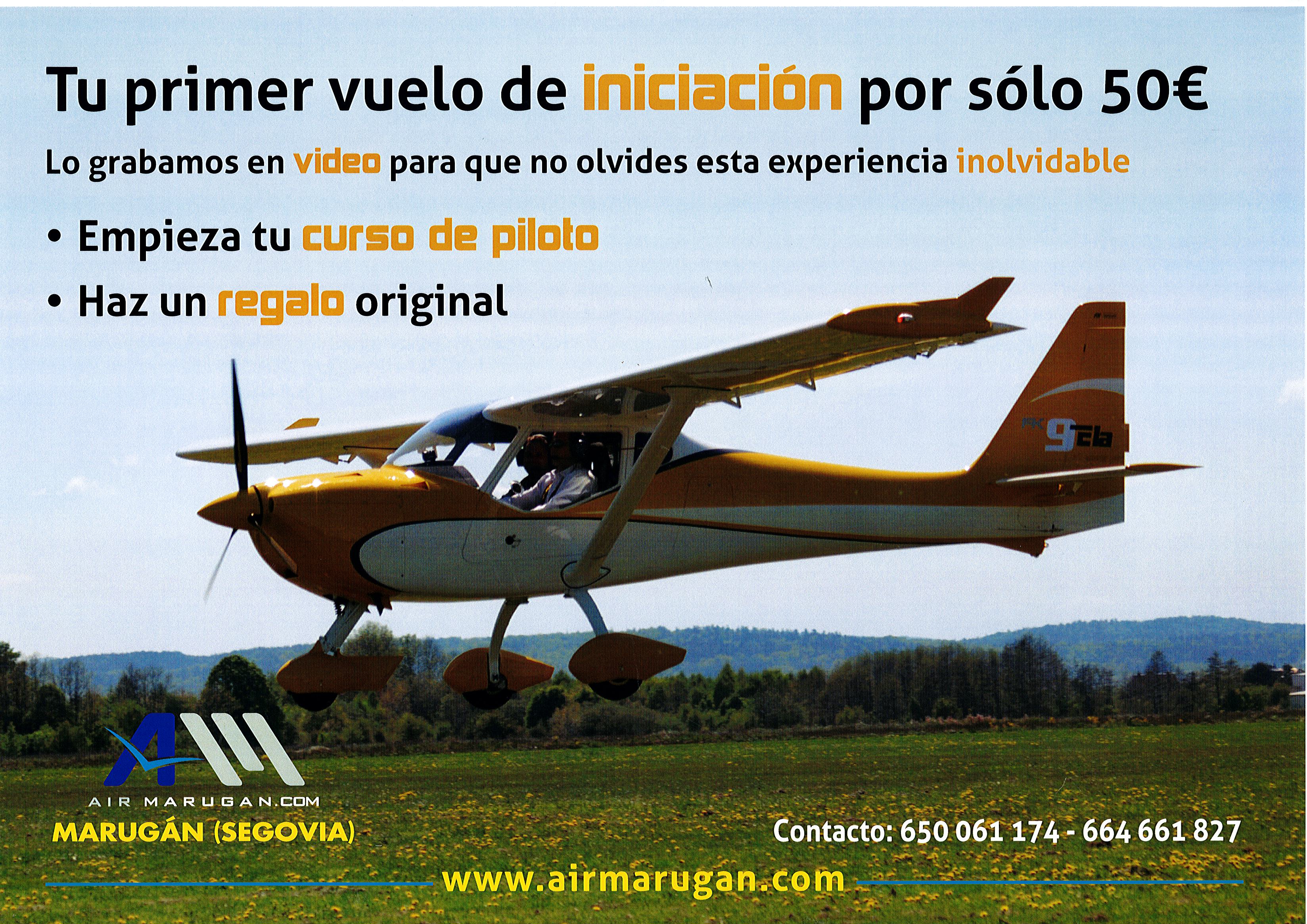 El Aeródromo de Marugán oferta iniciarse en el mundo aeronáutico de una forma accesible