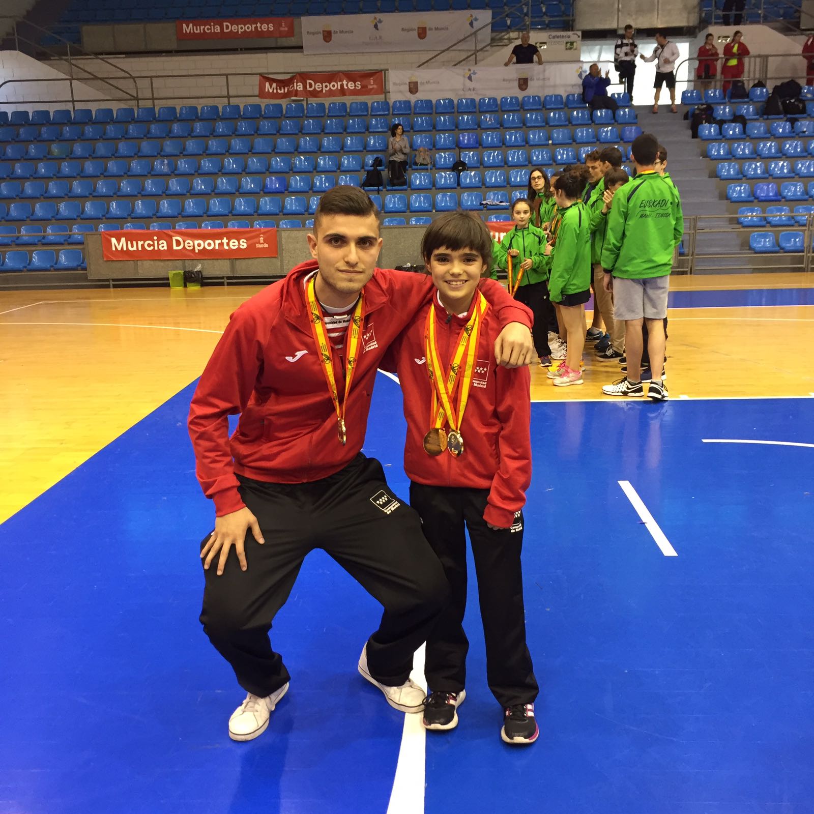 Angela Rodriguez García junto a sus dos compañeras campeonas de España de Tenis de Mesa