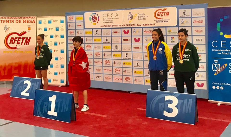 Ángela consigue el doblete en el Campeonato de España de Edad Escolar