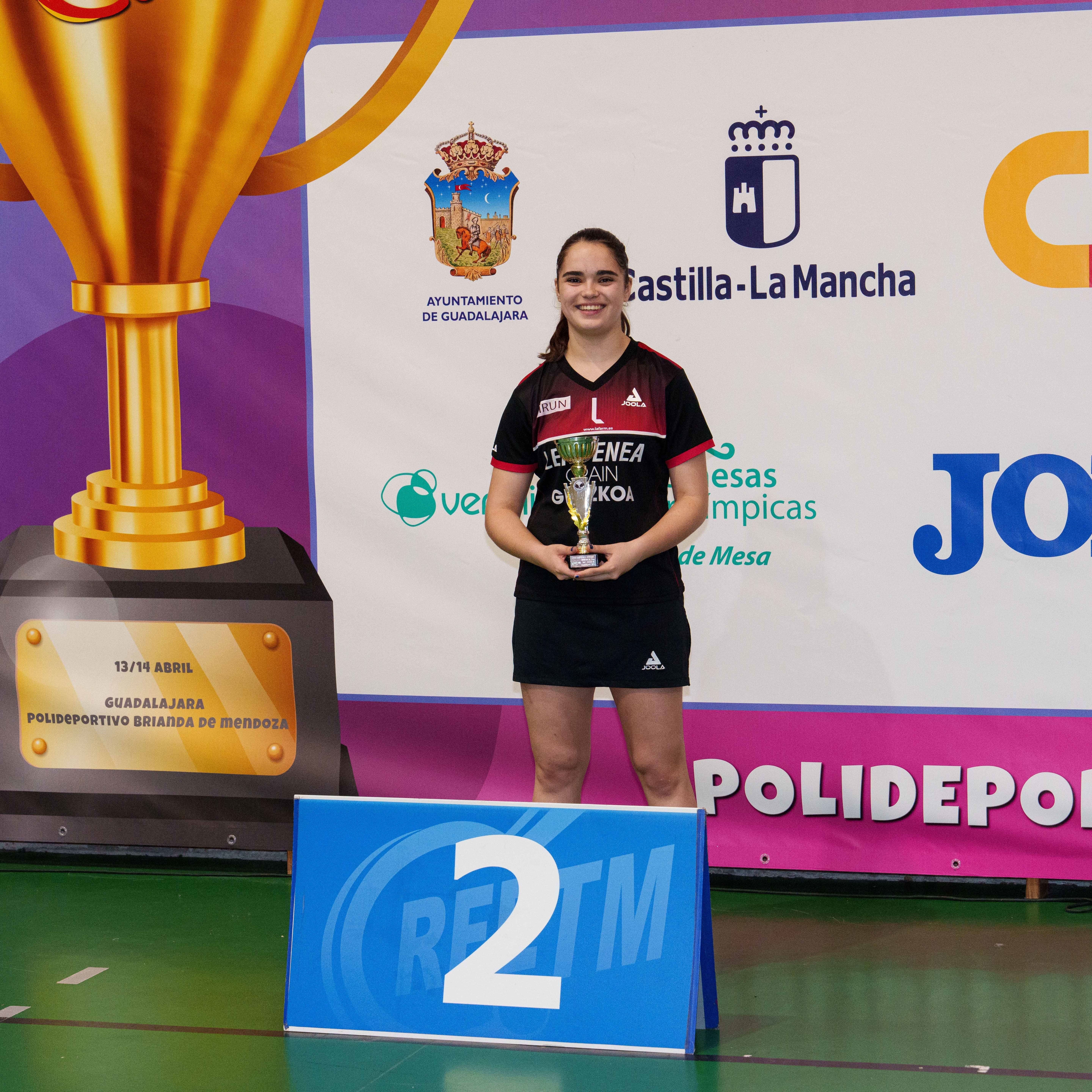 Ángela Rodríguez García, subcampeona del Top 8 Estatal de Tenis de Mesa para jóvenes