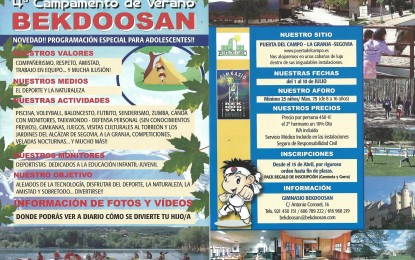 Campamento de Verano: Bekdoosan
