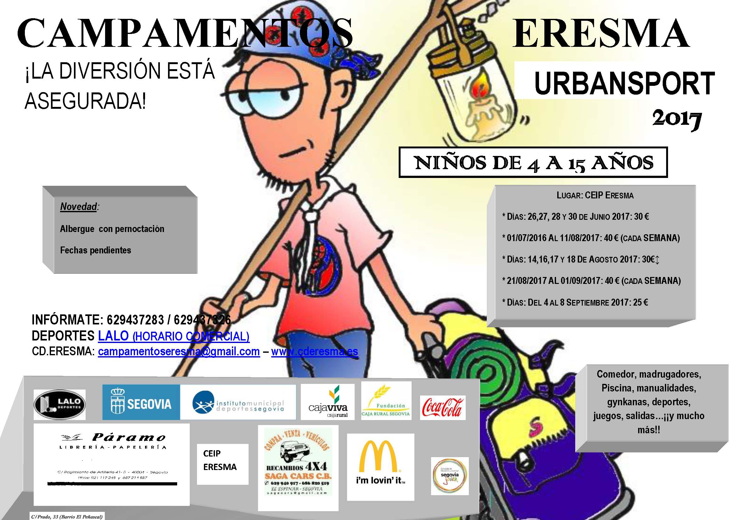 Campamentos Eresma Urbansport 2017