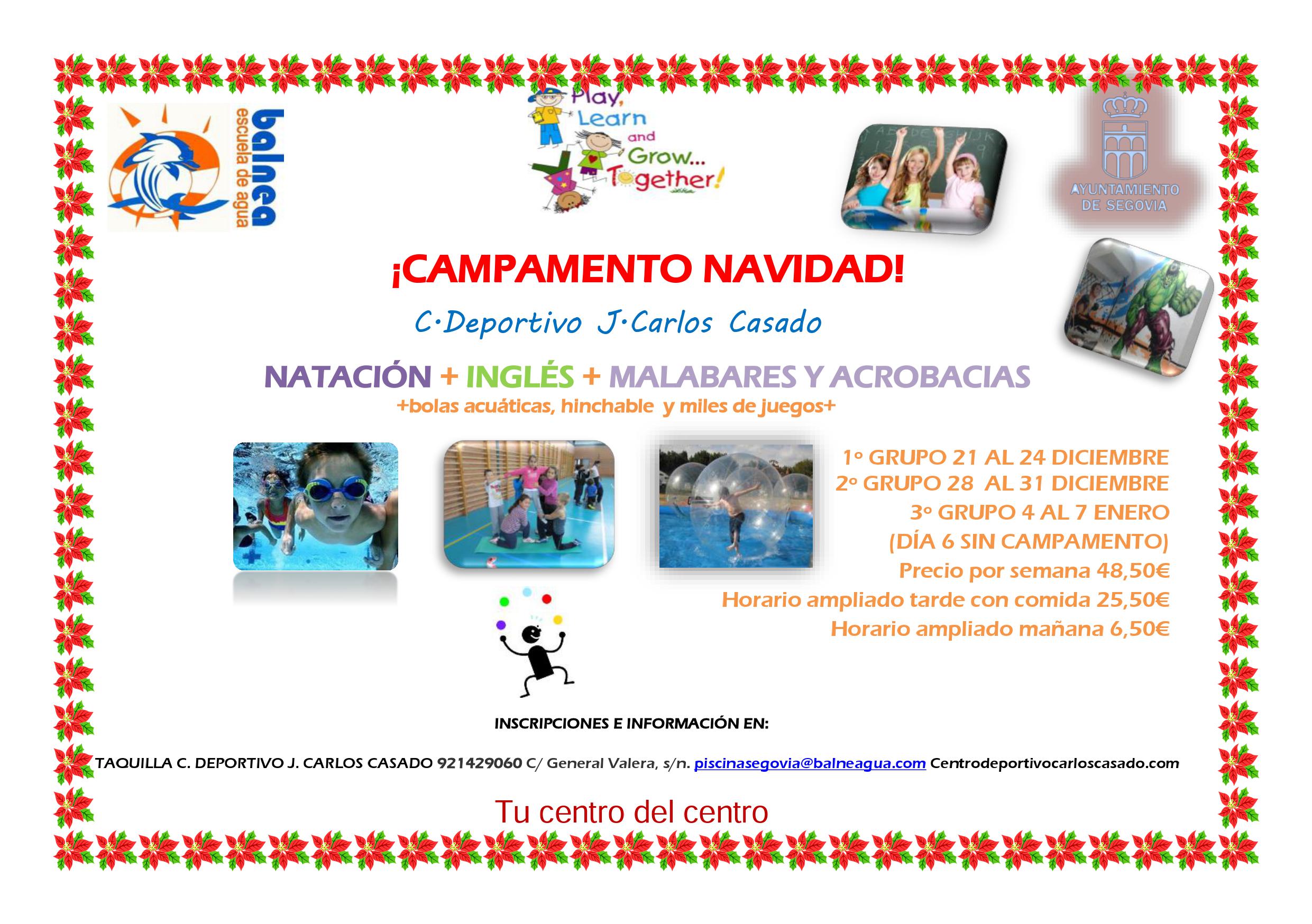 Campamento de Navidad en la Piscina Climatizada “José Carlos Casado”
