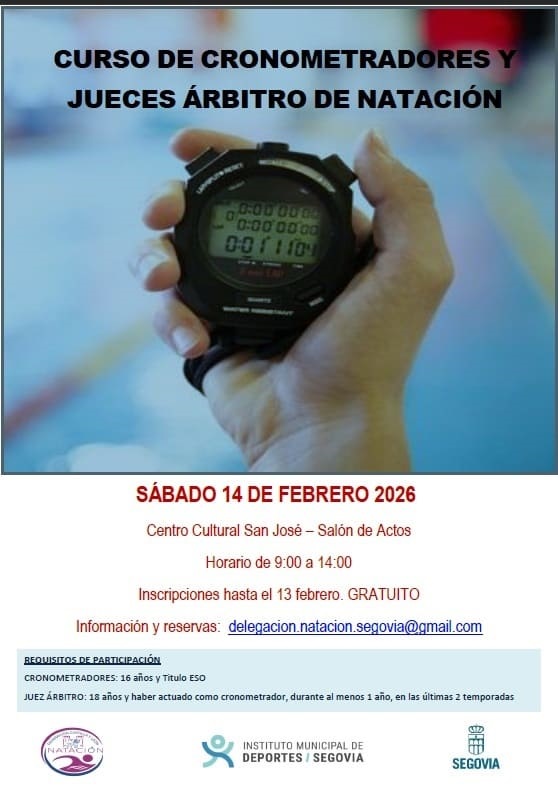 Curso de Cronometradores y Jueces de Árbitros de Natación