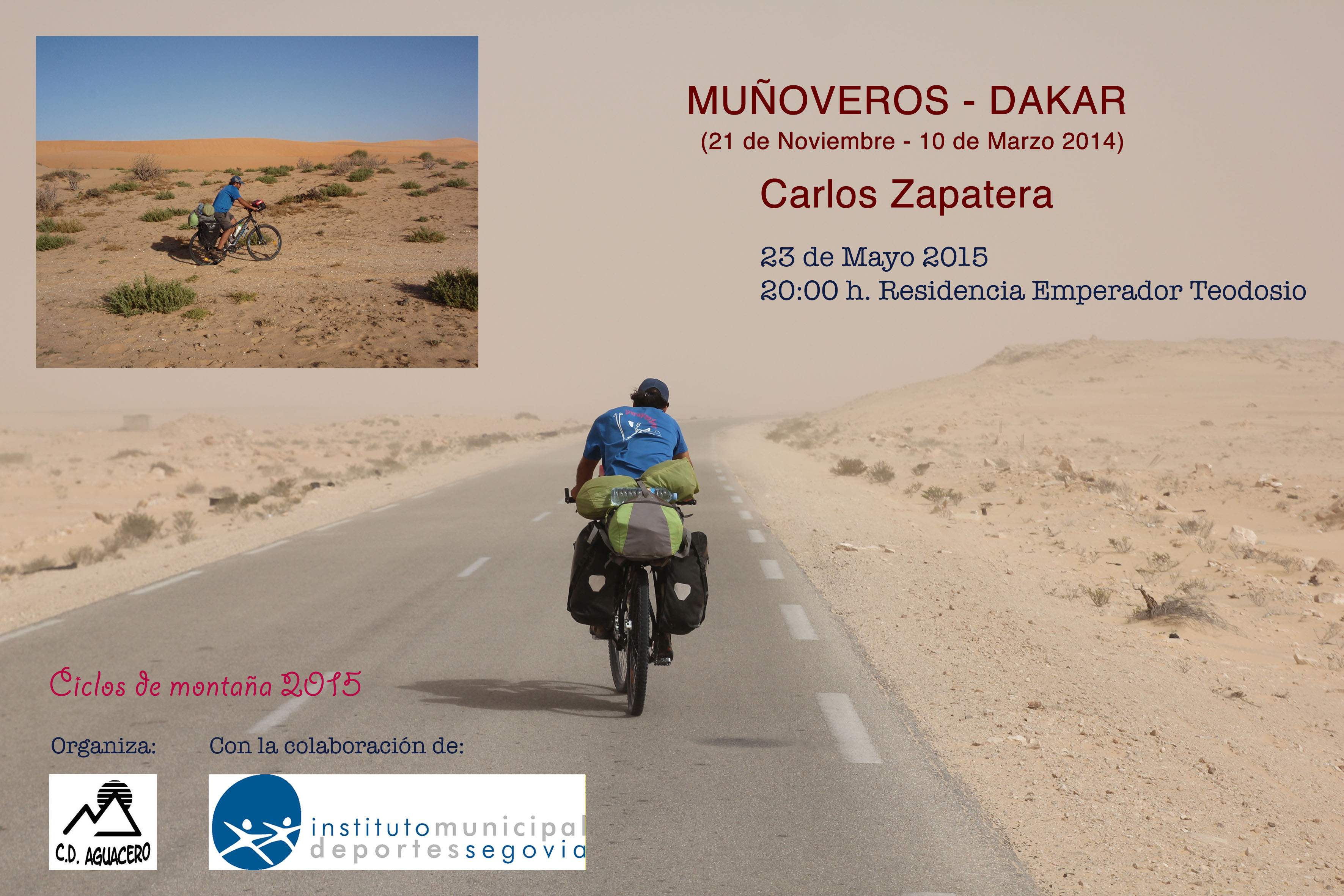 Carlos Zapatera: Conferencia “Muñoveros-Dakar “