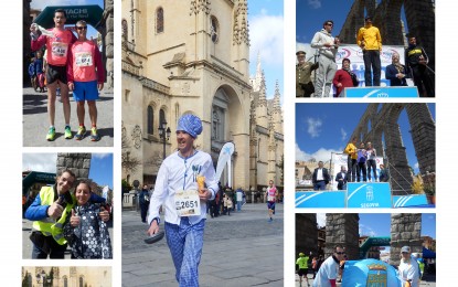 Cartel fotográfico de actividades relacionadas con la X Media Maratón Ciudad de Segovia