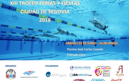 Ferias y Fiestas 2018: XII Trofeo de Natación “Ciudad de Segovia 2018”