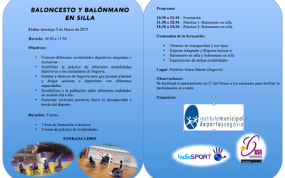 Baloncesto y balonmano en silla