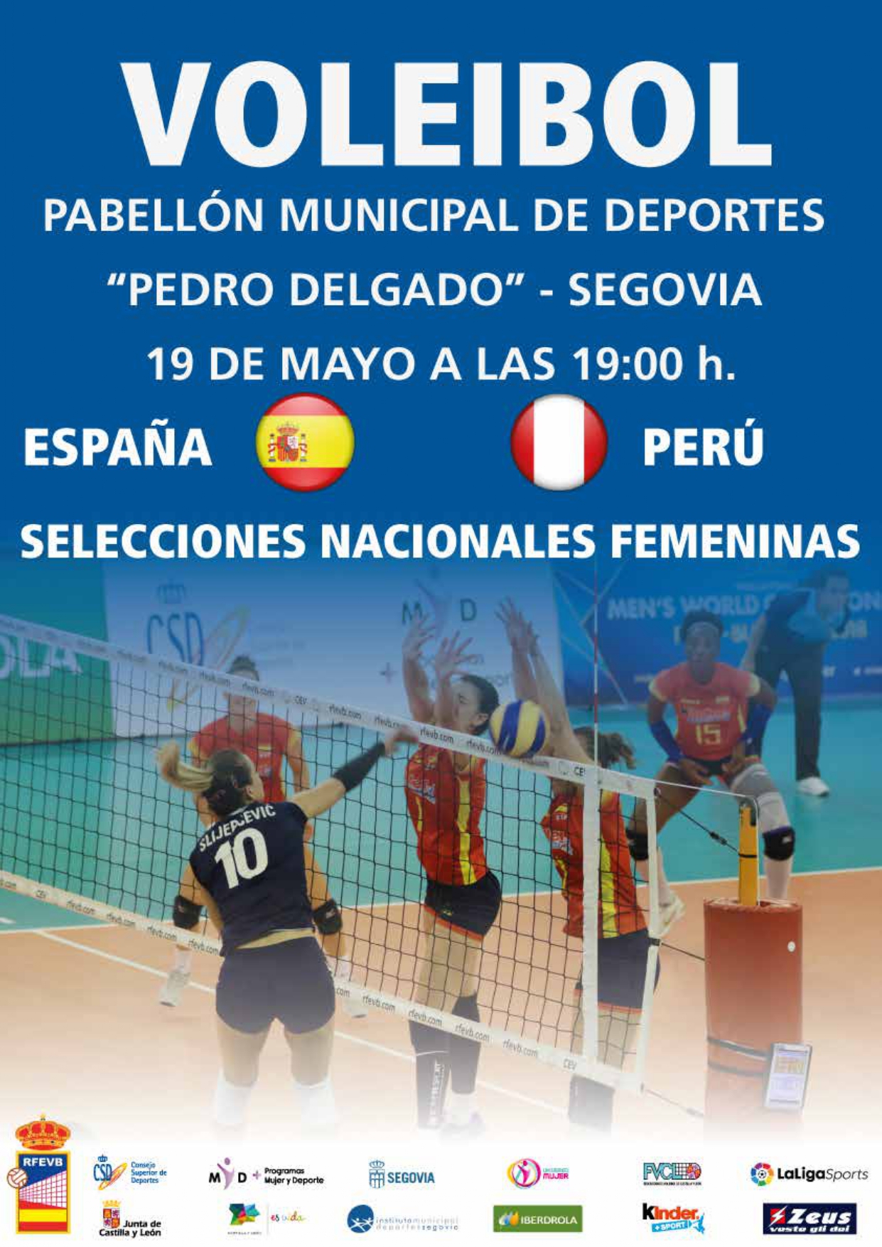 Voleibol: España-Perú, Selecciones Nacionales Femeninas