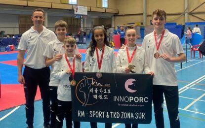 El C.D. Taekwondo RM-Sport Innoporc consigue seis medallas en el Regional de Madrid