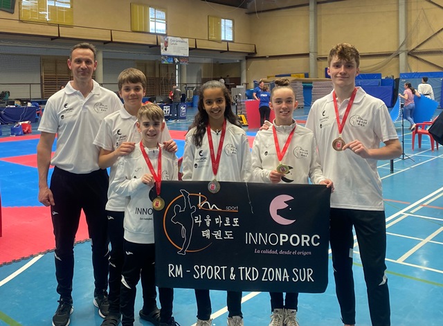 El C.D. Taekwondo RM-Sport Innoporc consigue seis medallas en el Regional de Madrid