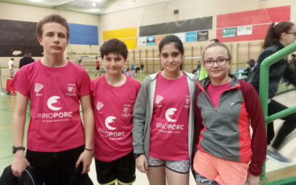 El CD Innoporc Eresma de Badmintón participa en la IV Prueba del Campeonato de Edad de Castilla y León