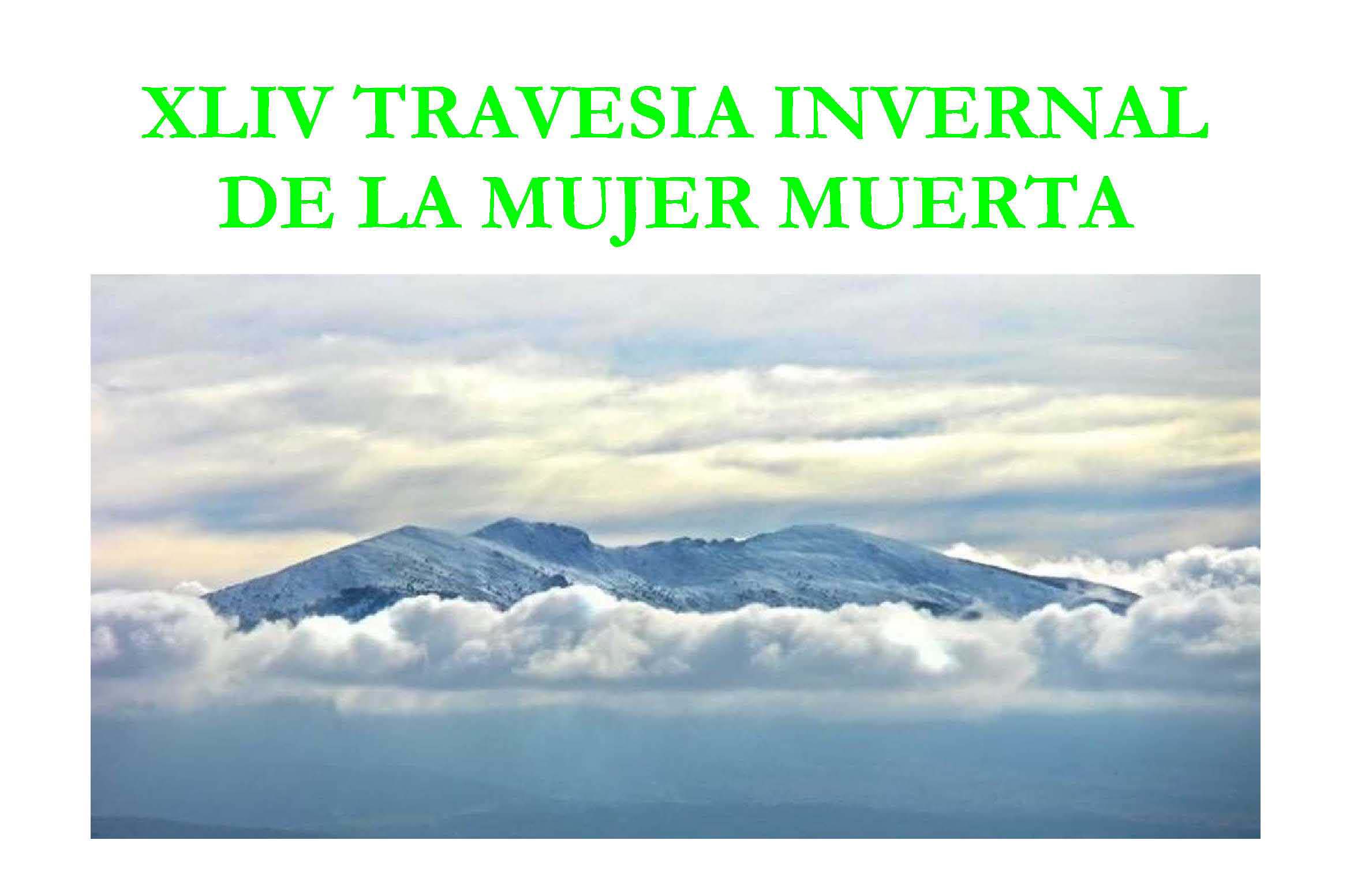 XLIV Travesía Invernal de la Mujer Muerta