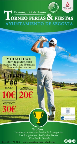 V Torneo de Golf “Ciudad de Segovia”, dentro del programa de Ferias y Fiestas 2015