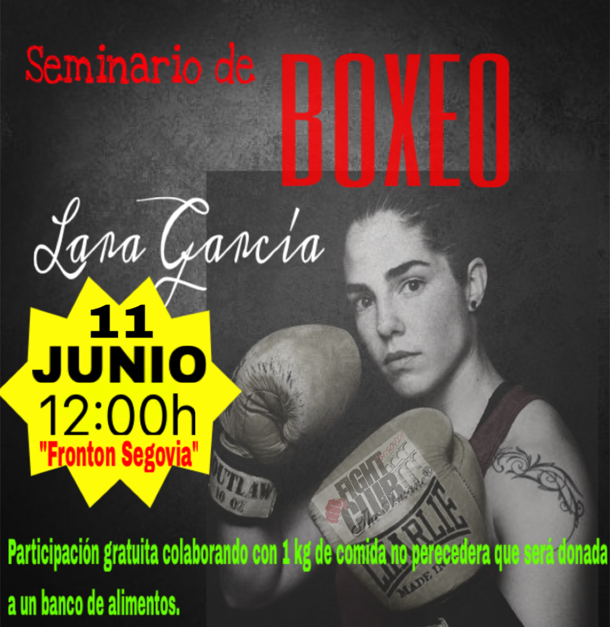 Seminario benéfico de Boxeo dirigido por Lara García