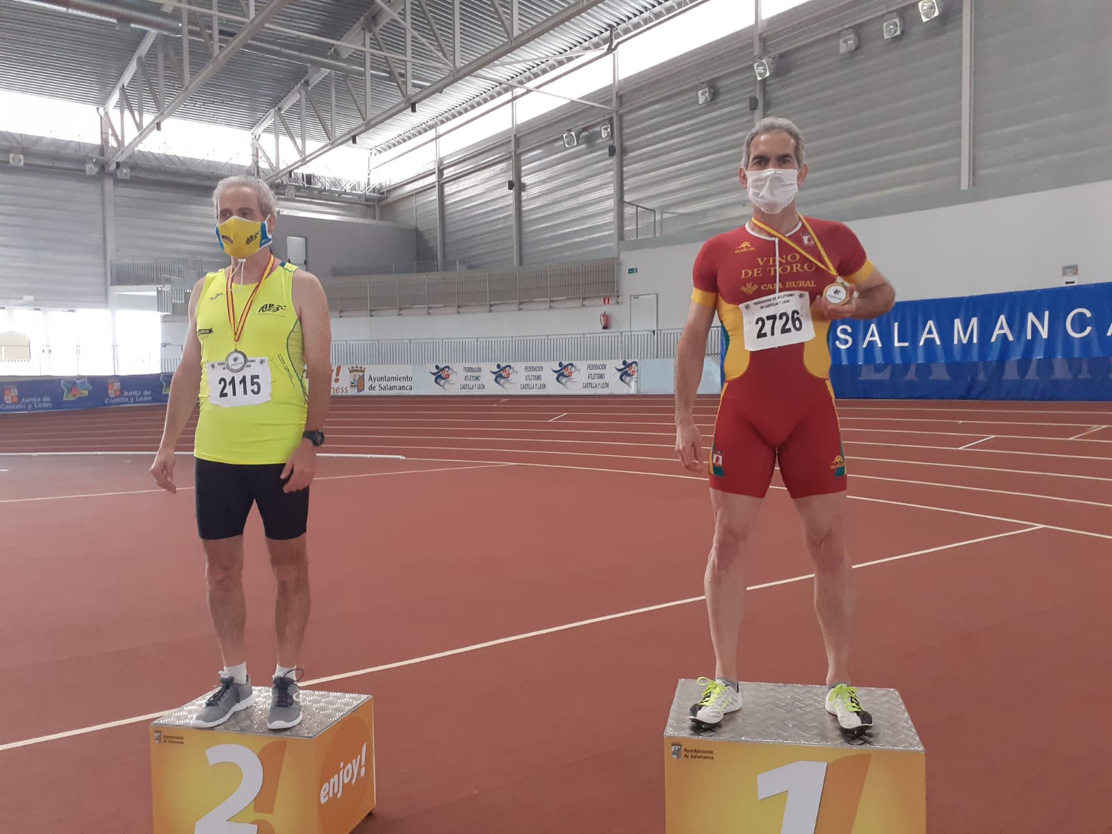 El atleta segoviano Juan Luis Álvarez, medalla de oro en el Campeonato Autonómico en Pentatlón