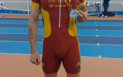 Medalla de oro del atleta segoviano Juan Luis Álvarez en el Campeonato Autonómico Máster Salamanca