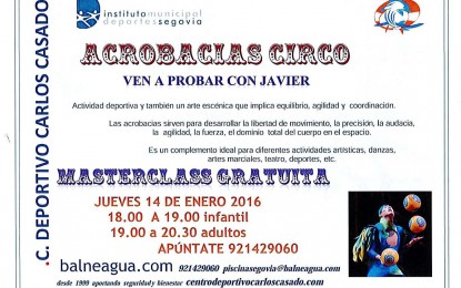 Acrobacias de Circo en la Piscina Climatizada “José Carlos Casado”