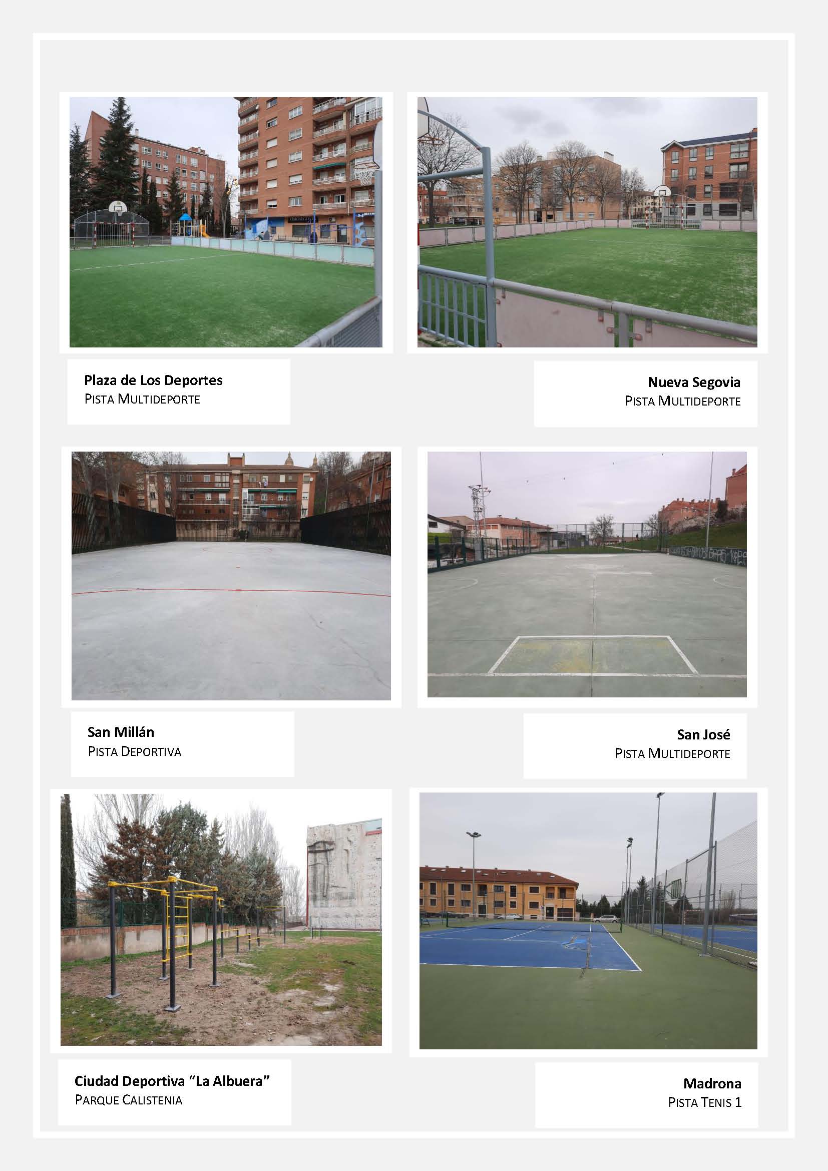 El Ayuntamiento de Segovia finaliza la primera fase de actuaciones de mejora de las pistas deportivas al aire libre de la Ciudad