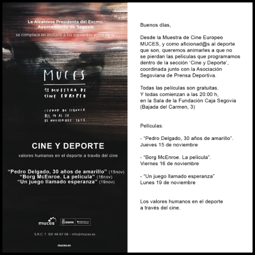 MUCES: 13 Muestra de Cine Europeo